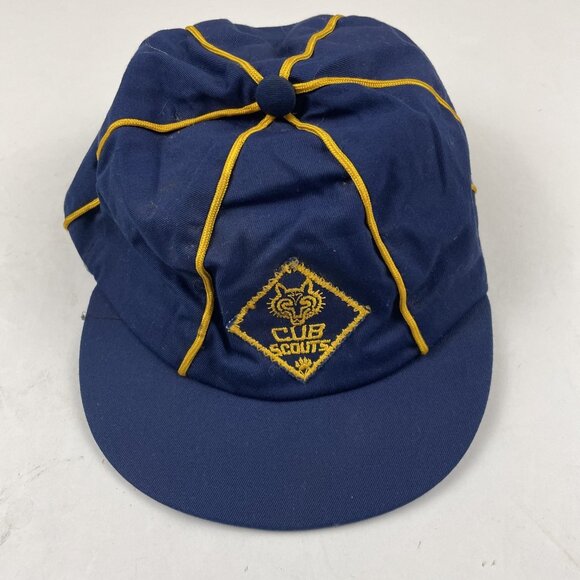 Cub Scouts Boy Scouts BSA Vintage Uniform Hat 6-7/8 Genuine Texon Visor - Picture 1 of 5